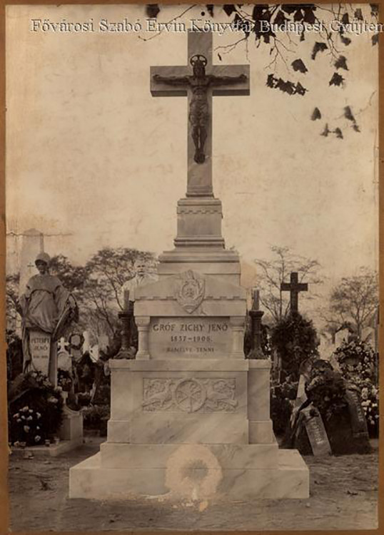 Gróf Zichy Jenő síremléke a Kerepesi temetőben Forrás_ Budapest Képarchívum
