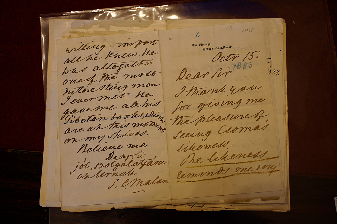 Malan levél a Keleti Gyűjteményben