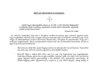 Böjt az ortodox egyházban
