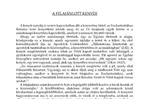 A felajánlott kenyér - Nacsinák Gergely