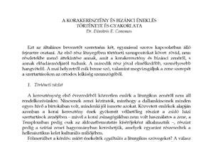 A korakeresztény és bizánci éneklés története és gyakorlata - Dr. Dimitris E. Conomos