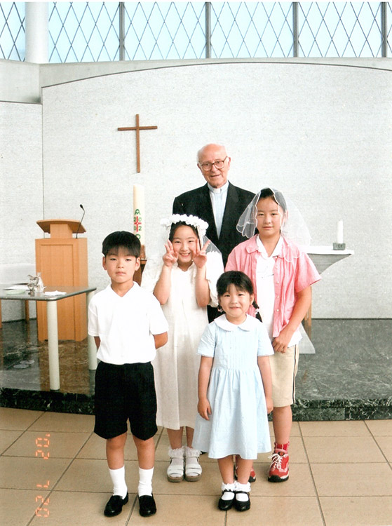 Keresztelő után Tokióban
