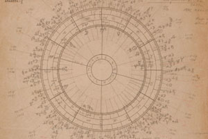 Baktay Ervin hagyatékában fennmaradt, saját kezűleg felállított horoszkópja