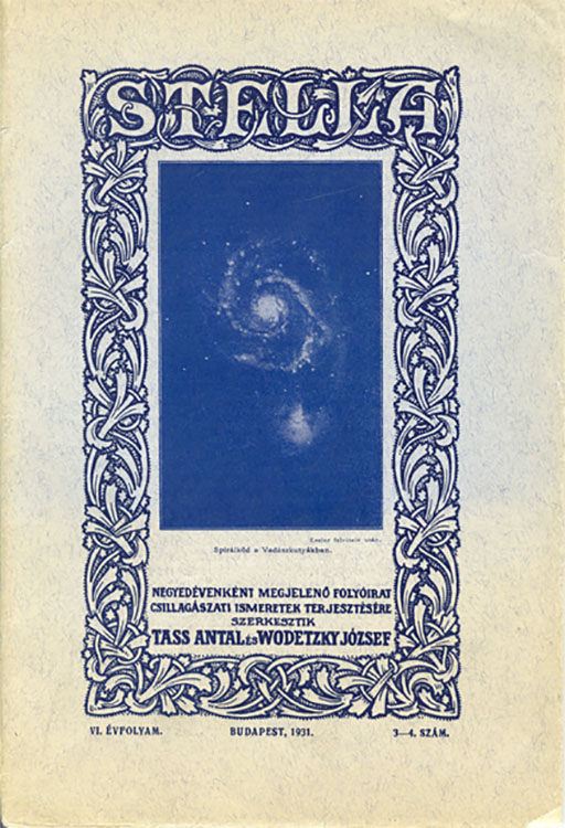 Kronológiai és csillagászattörténeti publikációnak médiuma, a Stella folyóirat (Forrás: Rezsabek Nándor ScienceBlog / Stella Csillagászati Egyesület)