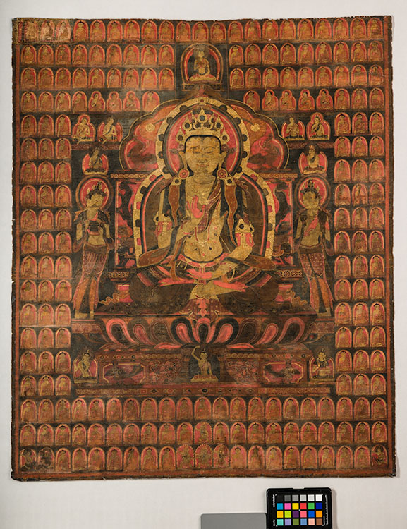 Amóghasziddhi buddha. Közép-Tibet, 14—15. sz. ltsz.: 6306