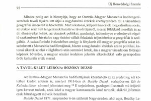 Nagy Miklós Mihály: A Távol-Kelet leírója: Bozóky Dezső