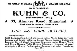 1903, a Kuhn Shanghai Shop hirdetése 