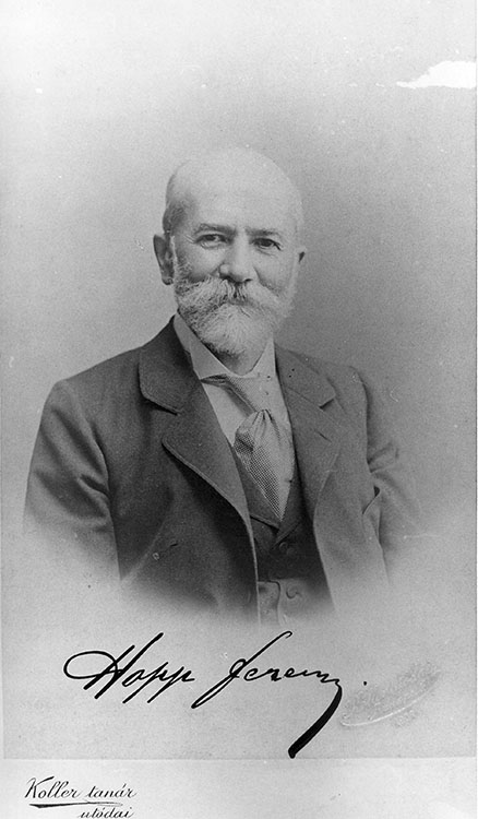 Koller Károly utódai: Hopp Ferenc aláírt arcképe, 1896. HFA.1711.23. © Szépművészeti Múzeum