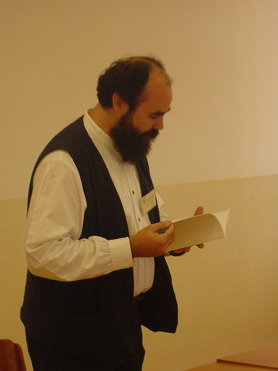 Felolvasás a Negyedik Nemzetközi Deuterokanonikus konferencián, Pápa, 2007 nyara