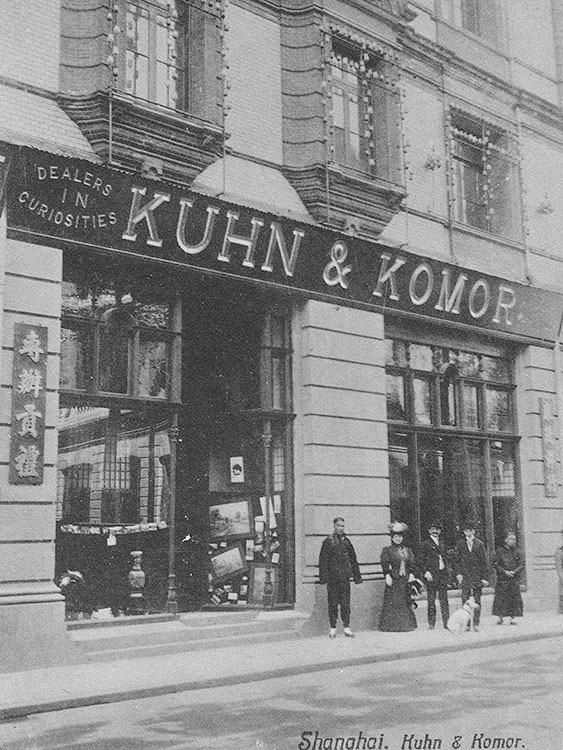 A Kuhn and Komor shanghai üzlete 1905-ben