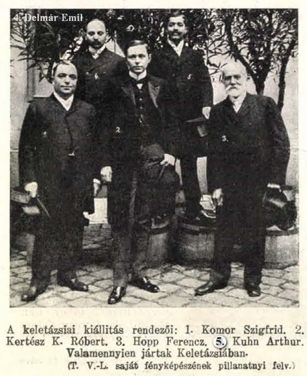 Kuhn Arthur és Komor Szigfied Budapesten, Tolnai Világlap 1904.
