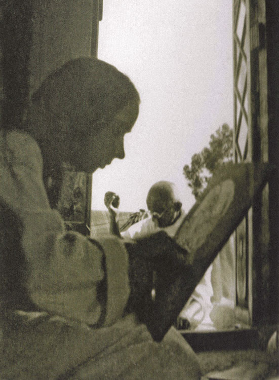 Mahátmá Gándhít festi, 1934