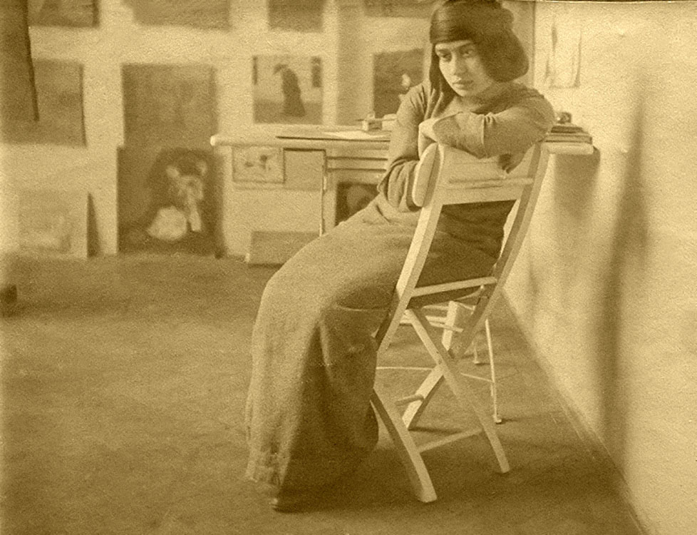 Nagykanizsai műtermében, 1924 körül