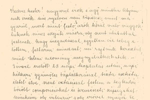 Sass Brunner Erzsébet levele Rabindranáth Tagórnak- részlet
