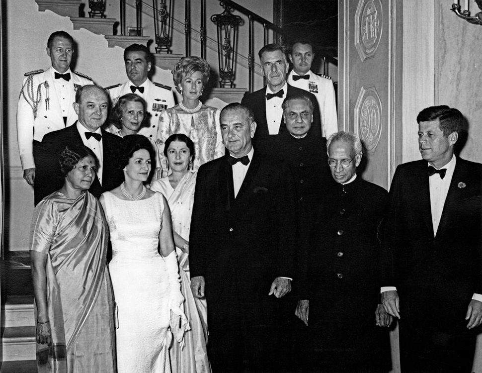Állami vacsora Dr. Sarvepalli Radhakrishnannak, India második államelnökének, 1963-ban
