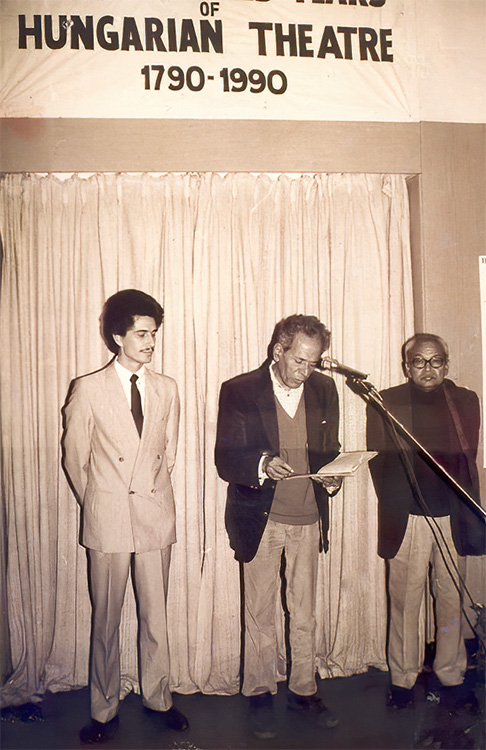 Magyar színháztörténeti kiállítás megnyitó Delhiben. Raghuvir Sahay beszéde, 1990.