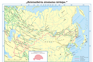 Keletszibéria átnézetes térképe