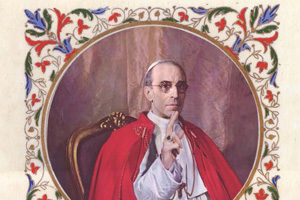 XII. Piusz pápa áldása 1953-ból