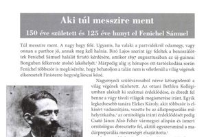 Gyarmati, J., (2018). Aki túl messzire ment. 150 éve született és 125 éve hunyt el Fenichel Sámuel