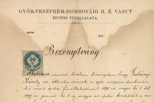 Ajánlólevél a vasúttól