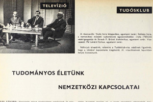 Tudományos életünk nemzetközi kapcsolatai