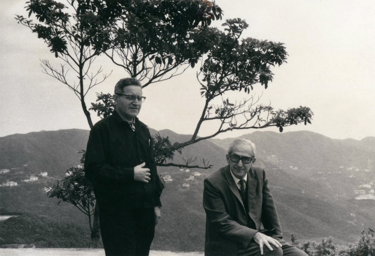 Bencze István SJ és Ladányi László SJ. Forrás: JTMR Levéltár