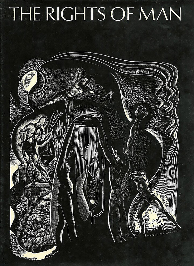 Az Emberi Jogok című könyv borítója. Forrás: Georgette Coty: The Rights of Man, Melbourne, 1968
