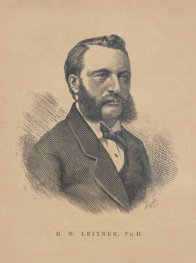 Leitner, a Government College igazgatója, 1870-es évek. Forrás: A The Languages and Races of Dardistan c. könyv, Lahore, 1877.