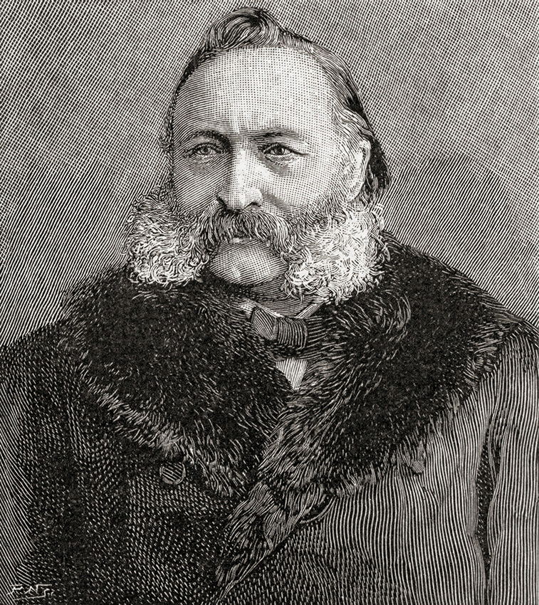 Leitner portréja, 1894. Forrás: The Strand Magazine 7 (január–június, 1894)