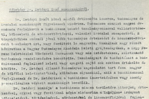 Ven. Dr. Hetényi Ernő buddhológiai munkásságáról Dr., Dr.h.c. Baktay Ervin véleményezése