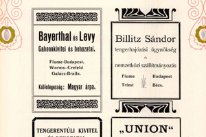 Bayerthal és Levy cég hirdetése az Ország Világ szépirodalmi képes hetilap jubiláris almanachjában